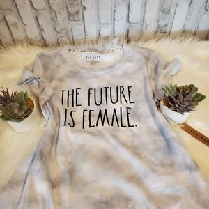 RAE DUNN The Future is Female Tee Shirt Size S